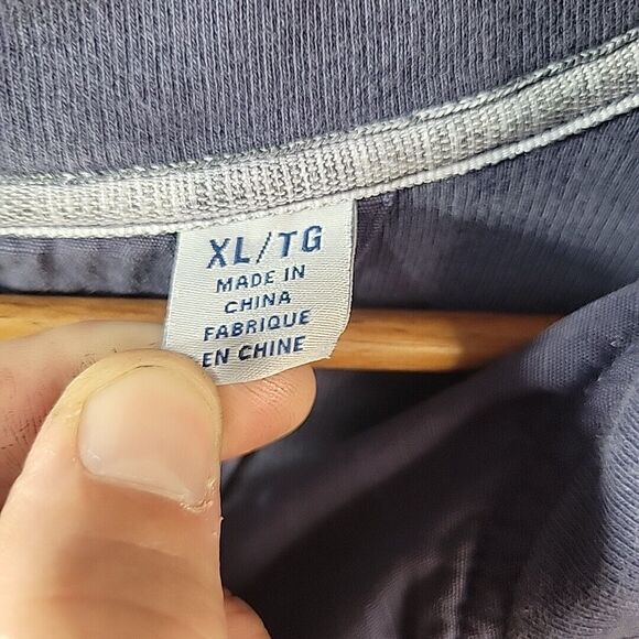 Tommy Bahama Golf 1/4 Zip Pull Over Sweater Performance Dark Blue Mens XL‎ Pima - Picture 5 of 9